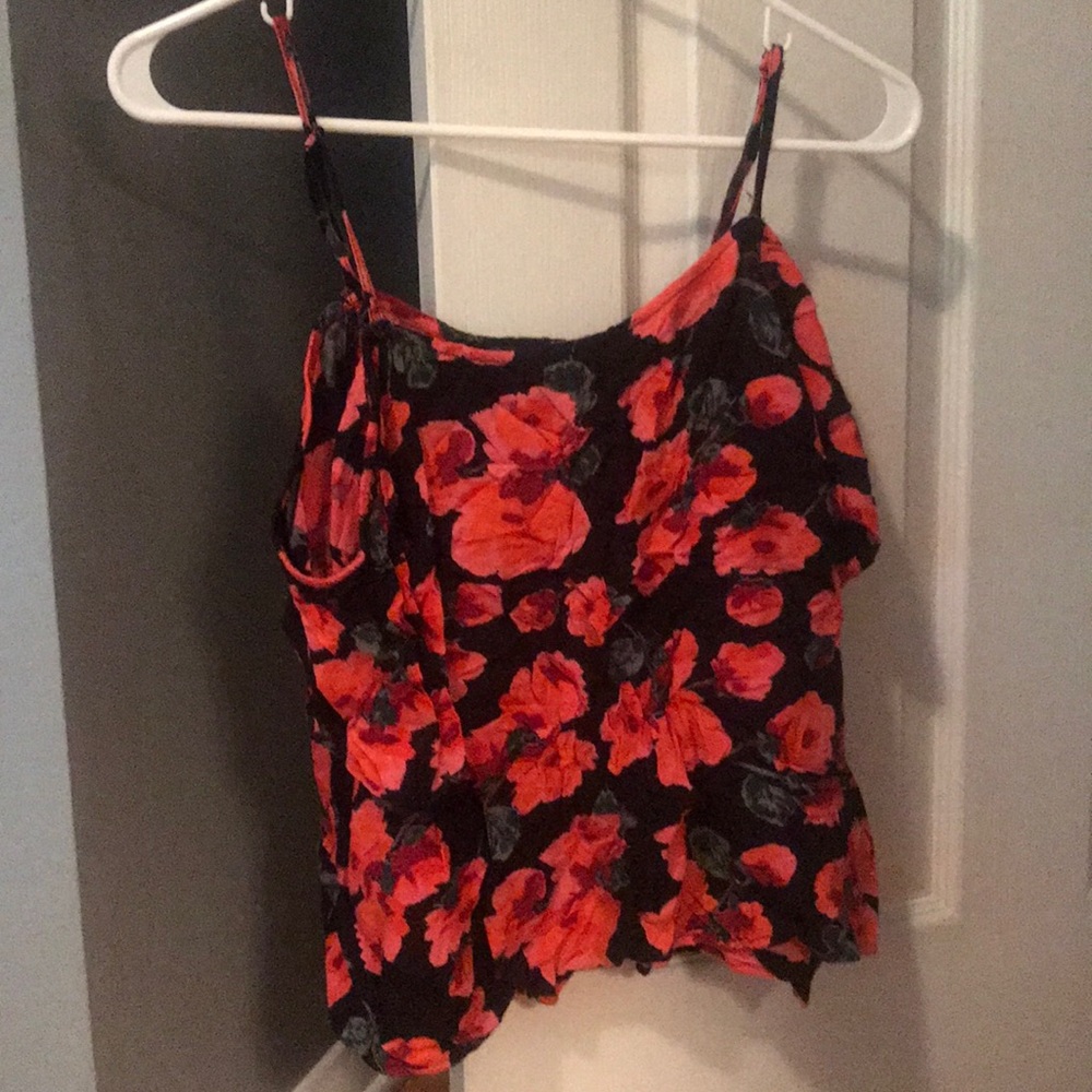 Billabong printed cold shoulder top
